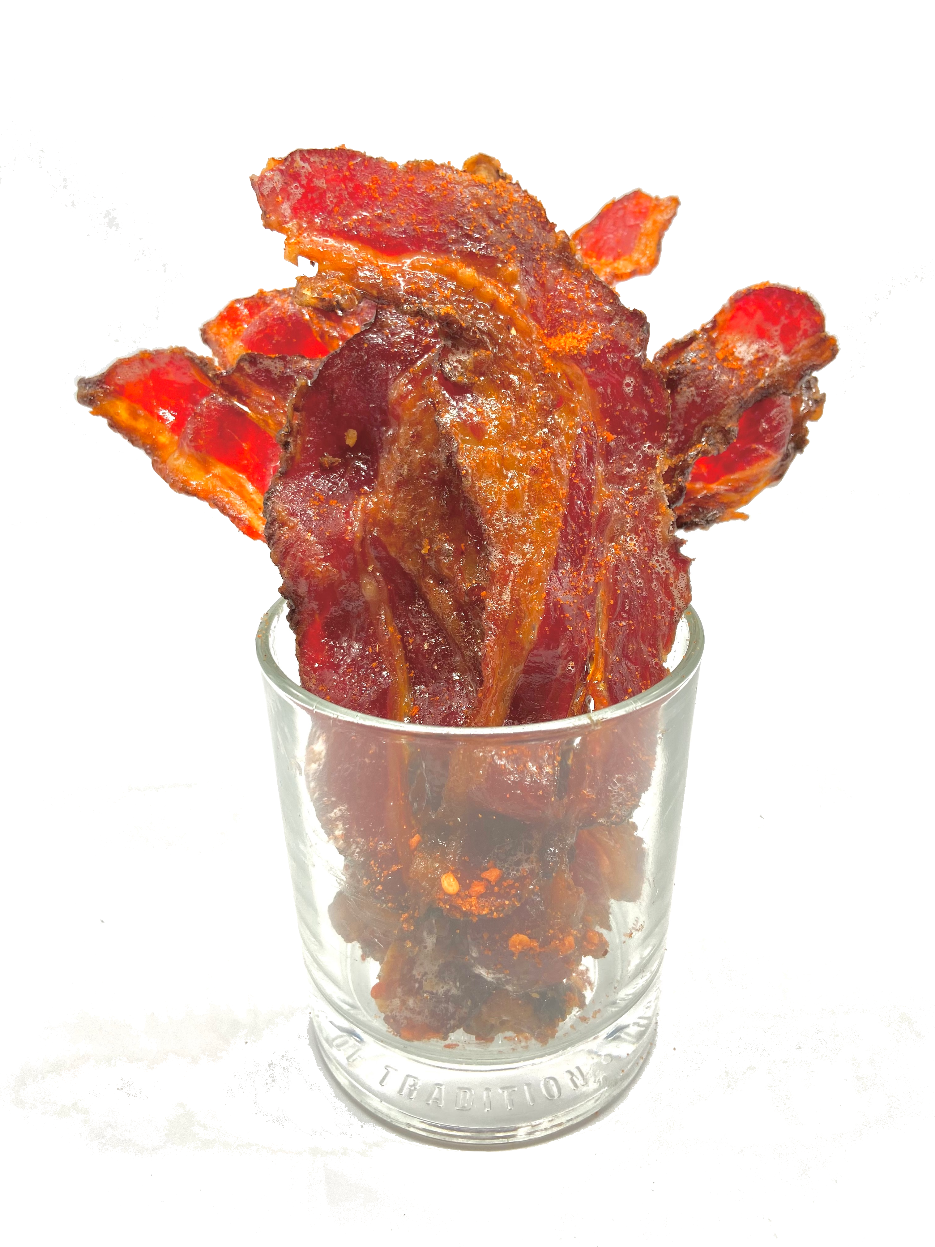 Candied Sriracha Beef "Bacon"